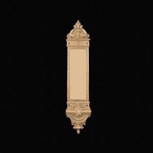 Solid Brass Designer Push Plate