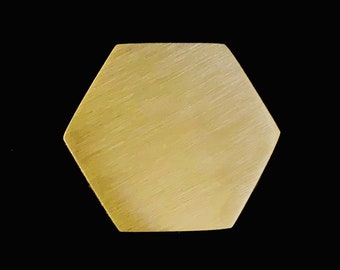 Solid Brass Hexagon Knob