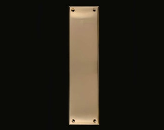 Solid Brass Beveled Edge Push Plate