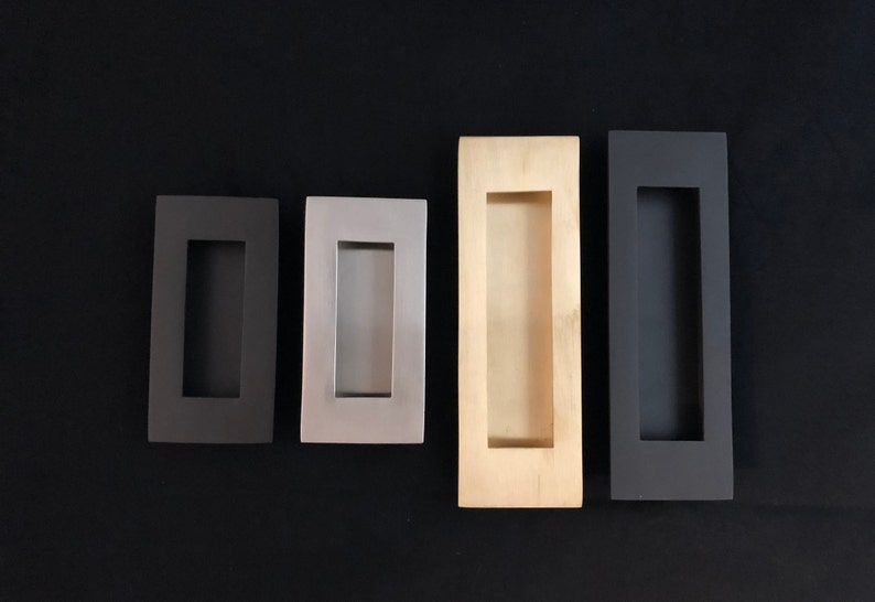 Solid Brass Rectangular Flush Pull image 4
