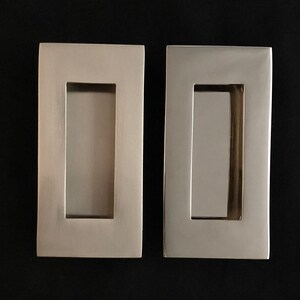 Solid Brass Rectangular Flush Pull image 3