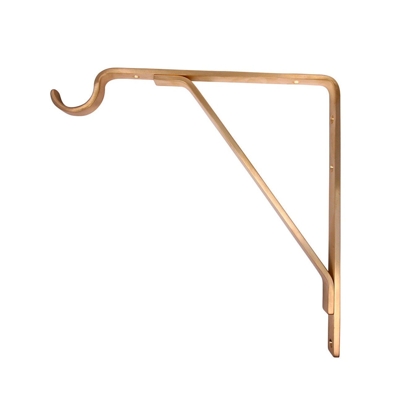 Solid Brass Loop Shelf Bracket - Etsy