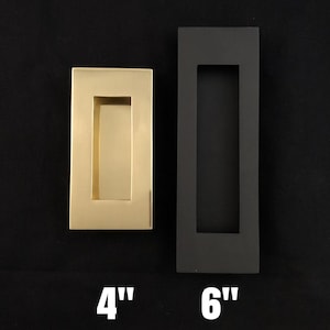 Solid Brass Rectangular Flush Pull image 5