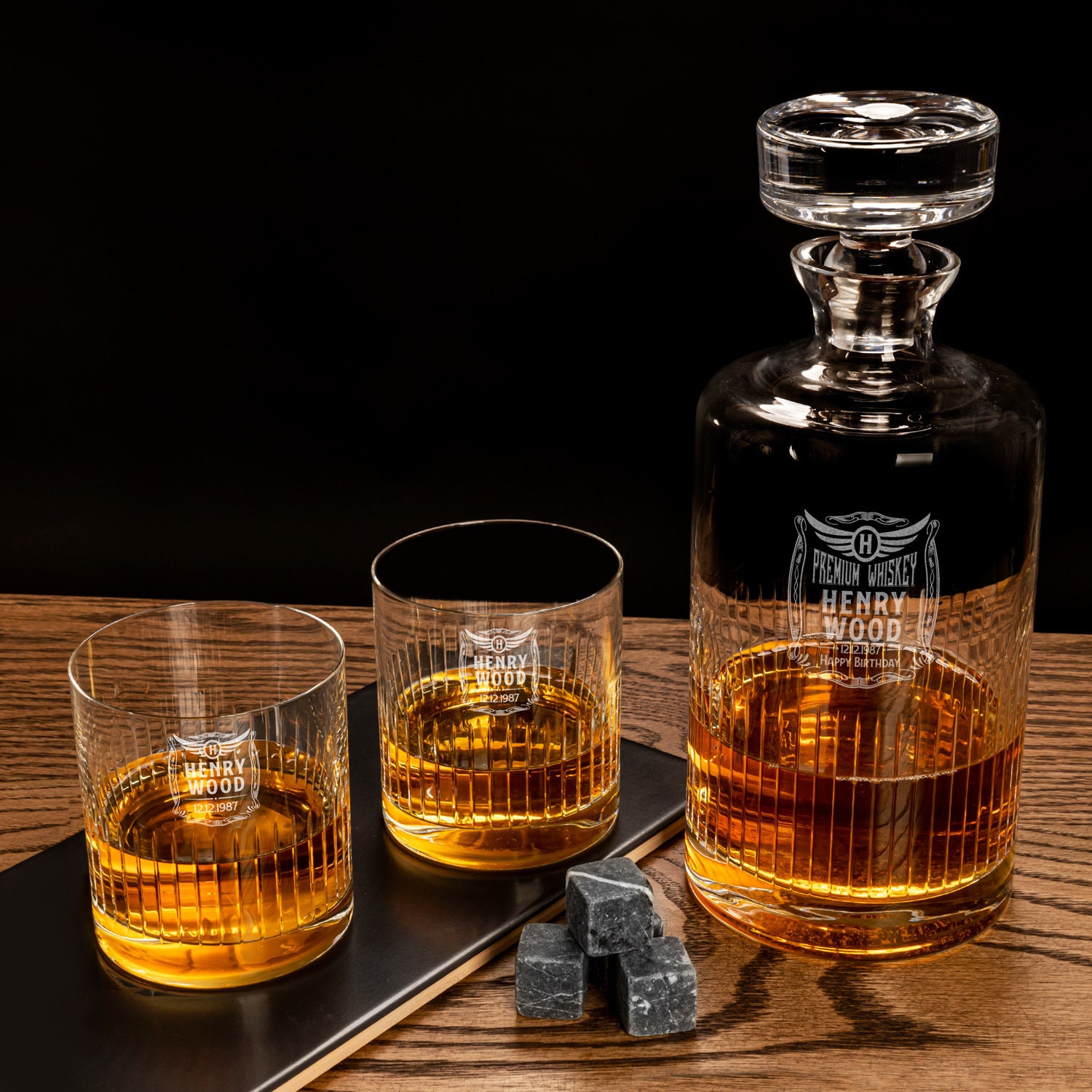 Whisky Dekanter Set als Geschenk für Freund.Whisky Liebhaber Etsy