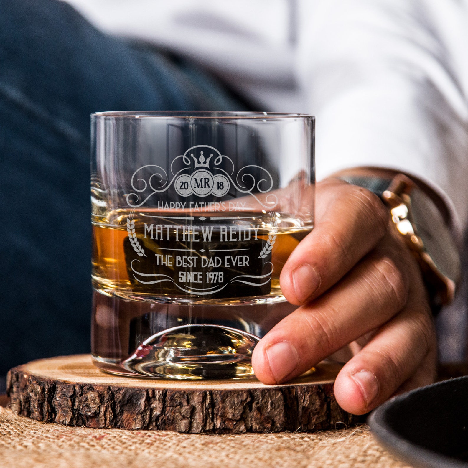 2 Pieces Personalized Whiskey Glasses as Valentines Day Gift. Etsy