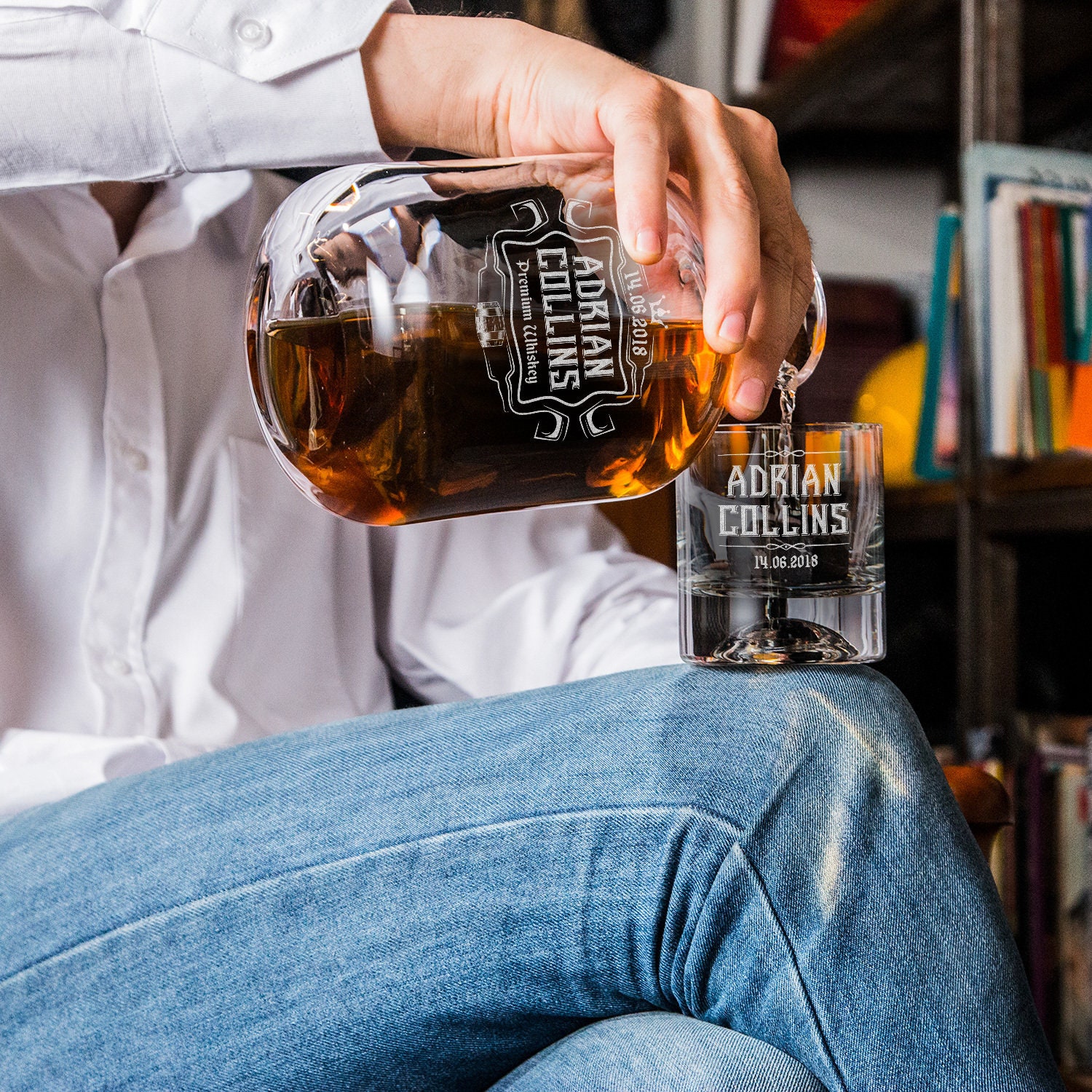 Personalized Whiskey Gift Set for Men. Highend Retirement Etsy UK