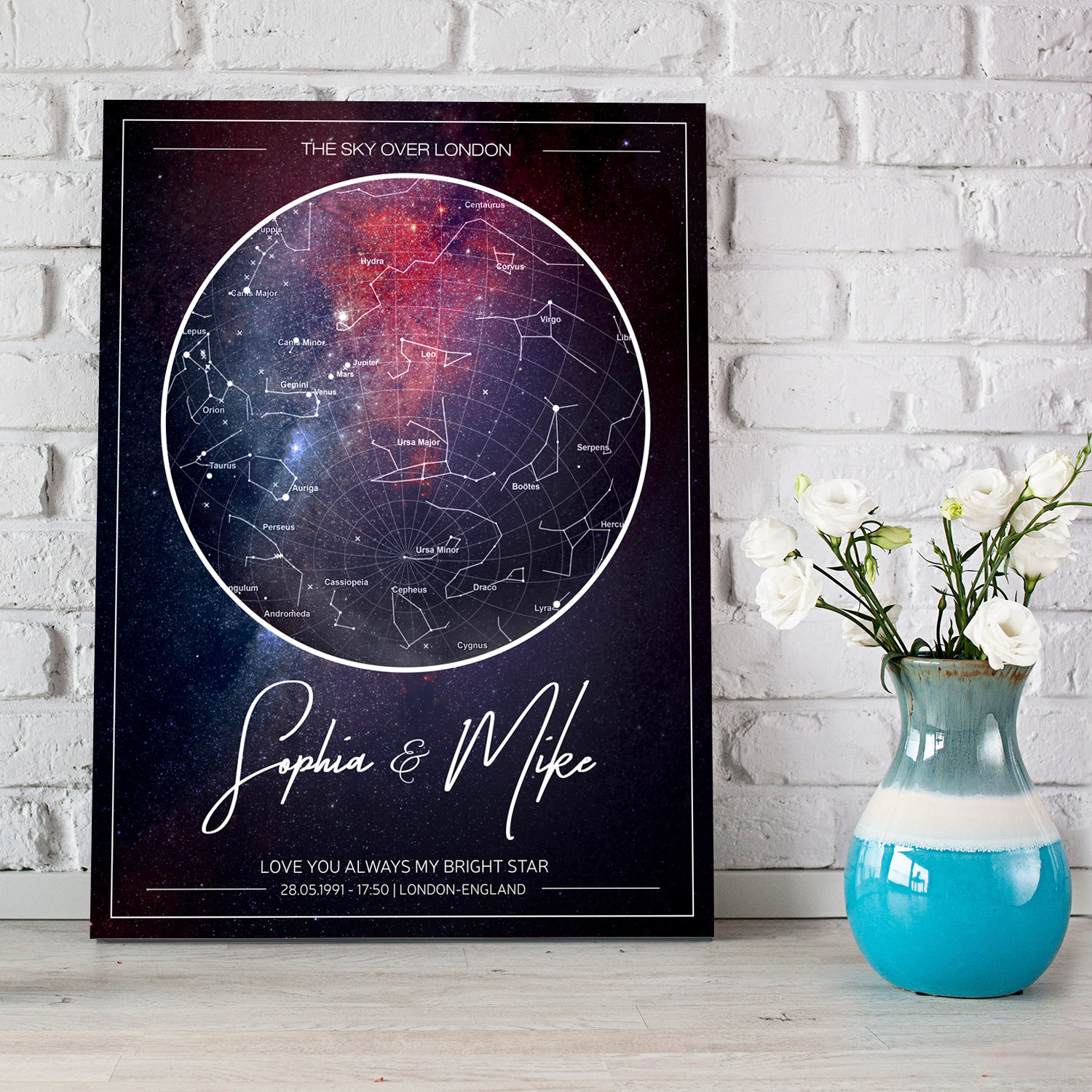 Personalized Star Constellation Map Custom Star Map. Personalized Night Sky Print. Astronomy Map | Etsy  Singapore