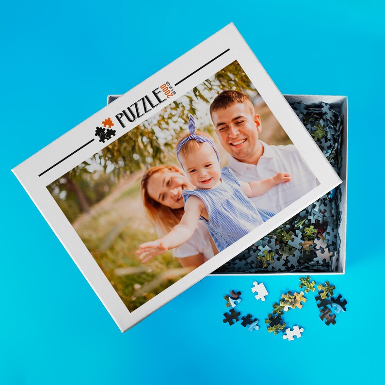 Personalized Photo Puzzle as Gift for Family. Custom Jigsaw Etsy