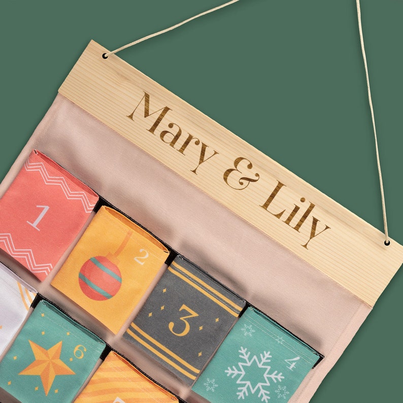Personalized Advent Calendar Christmas Ornaments. Christmas Etsy UK