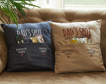 Custom Pillow Gifts for Men Custom Gift for Dad. Home Decor Fathers Day Personalized Gift. Throw Pillow Dad Gift. Funny Gift for Grandpa.