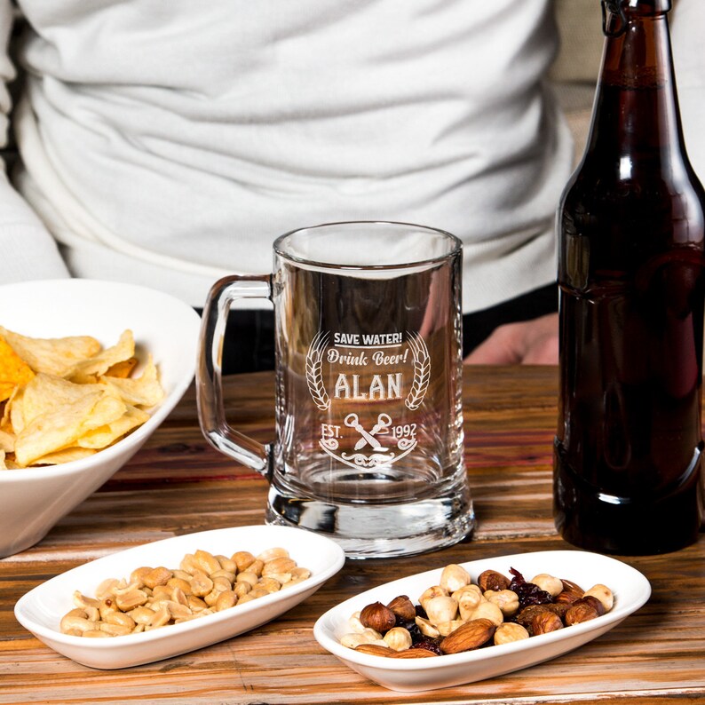 Best Birthday Gift Idea for Beer LoversEngraved Beer Mug Etsy