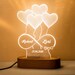 Personalized 3D Printed Lamp Gift for Her. Custom Acrylic Lamp. Custom Led Lamp Gift for Girlfriend. 3D Lamp Gift for Wife. Anniversary Gift