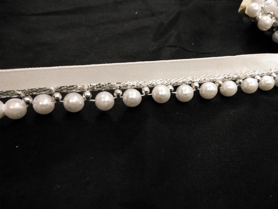 10 yard Indien blanc pompon/latken Beaded trim, perle de frange garniture garniture frange Garniture gitan boho, blanc nacre de perle perles garniture, de la garniture de mariage, b5f5a8 10 yard Indien blanc pompon/latken Beaded trim, perle de frange garniture garniture frange Garniture gitan boho, blanc nacre de perle perles garniture, de la garniture de mariage, b5f5a8