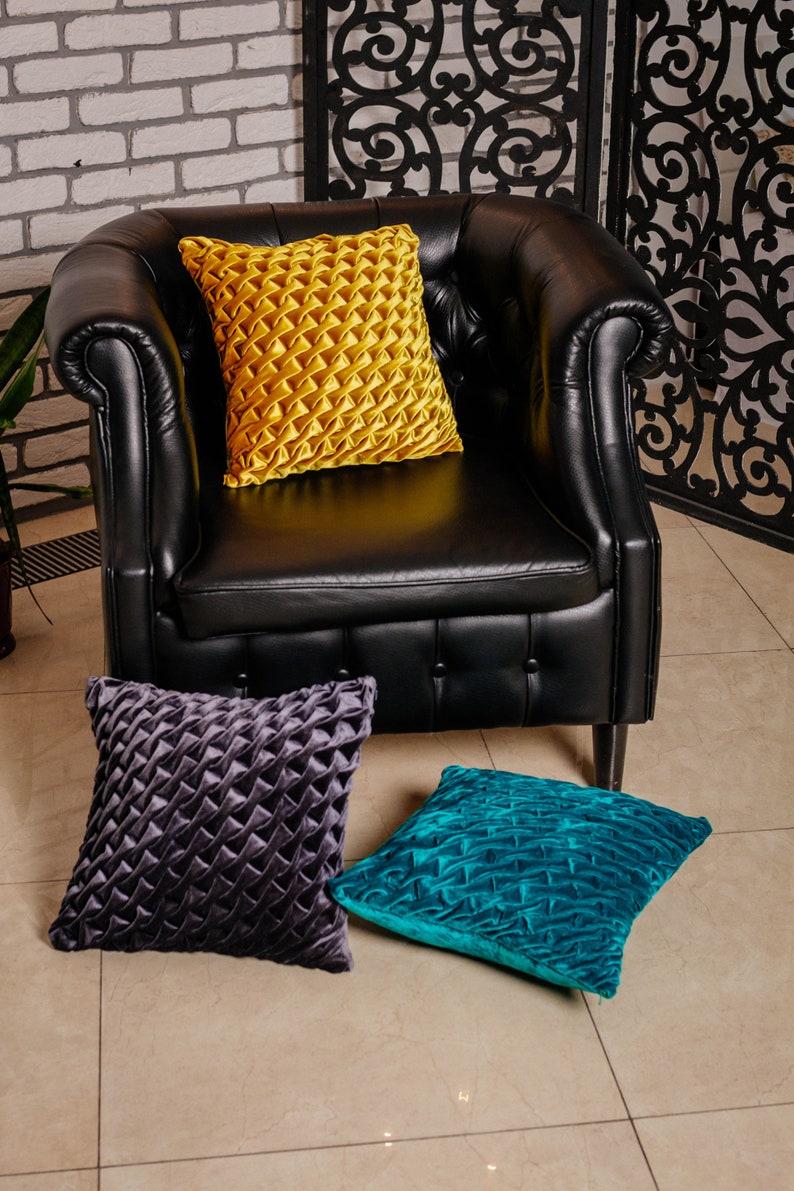 Teal Pillow Teal Throw Pillow Covers Teal Cushion Teal Etsy