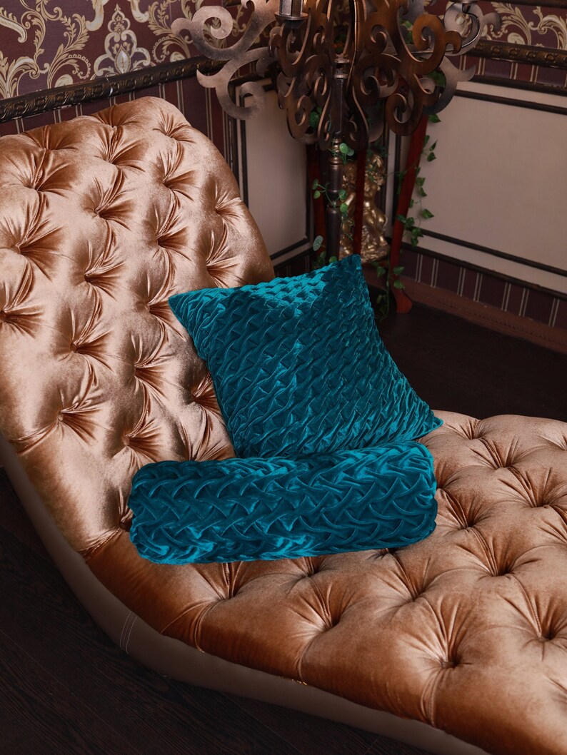Teal Pillow Teal Throw Pillow Covers Teal Cushion Teal Etsy