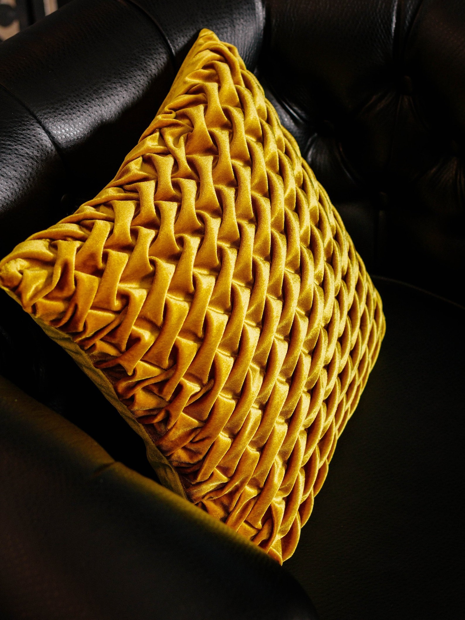 Gold Yellow Throw Pillows Velvet Pillow Cover Mustard Etsy