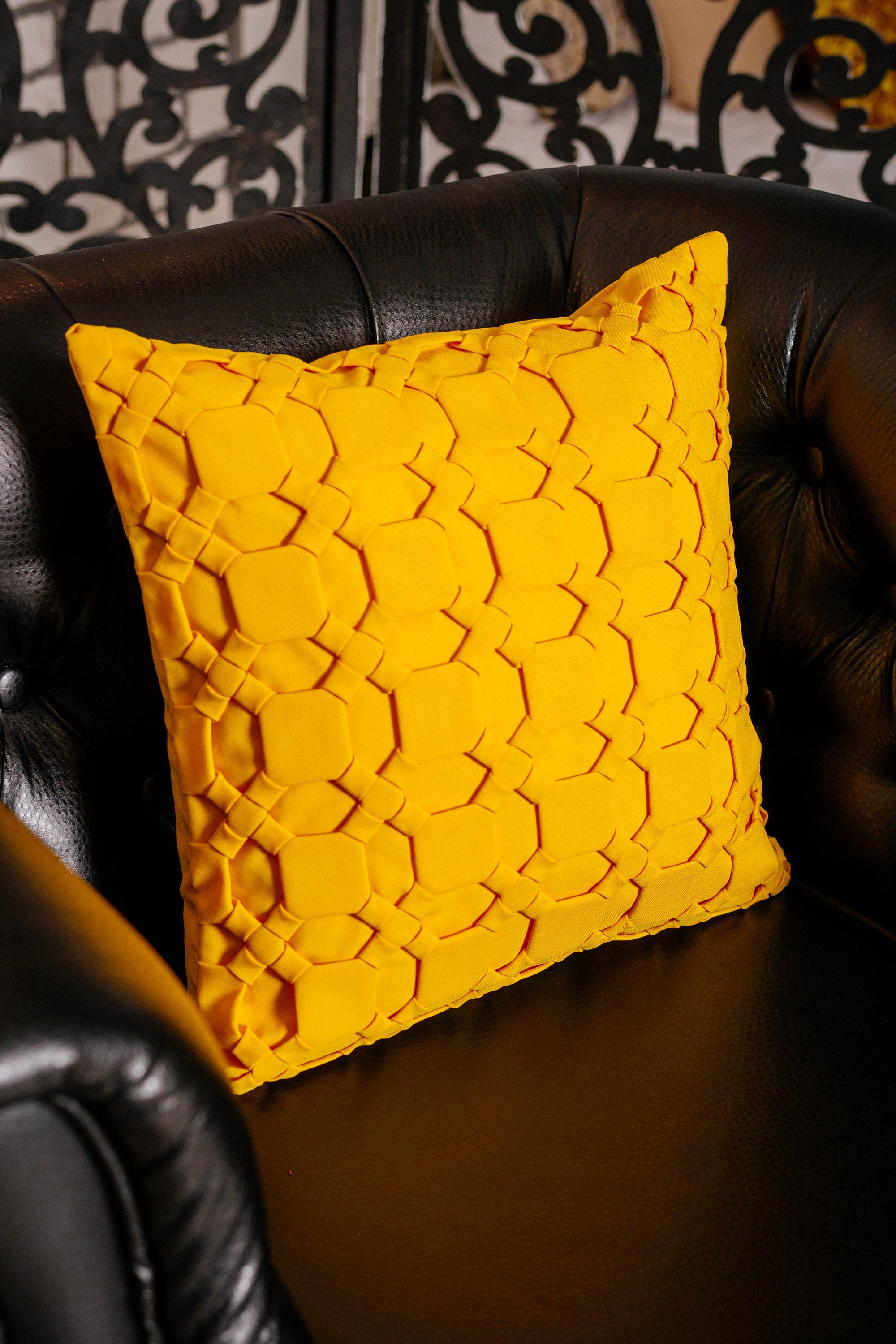 yellow gold pillows