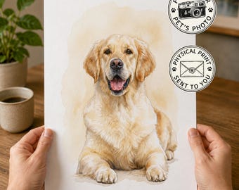 Your Pet Portrait, Custom Pet Portrait From Photo, Personalised Digital Dog Portrait, Watercolour, Pet Memorial Gift, Dog Lover