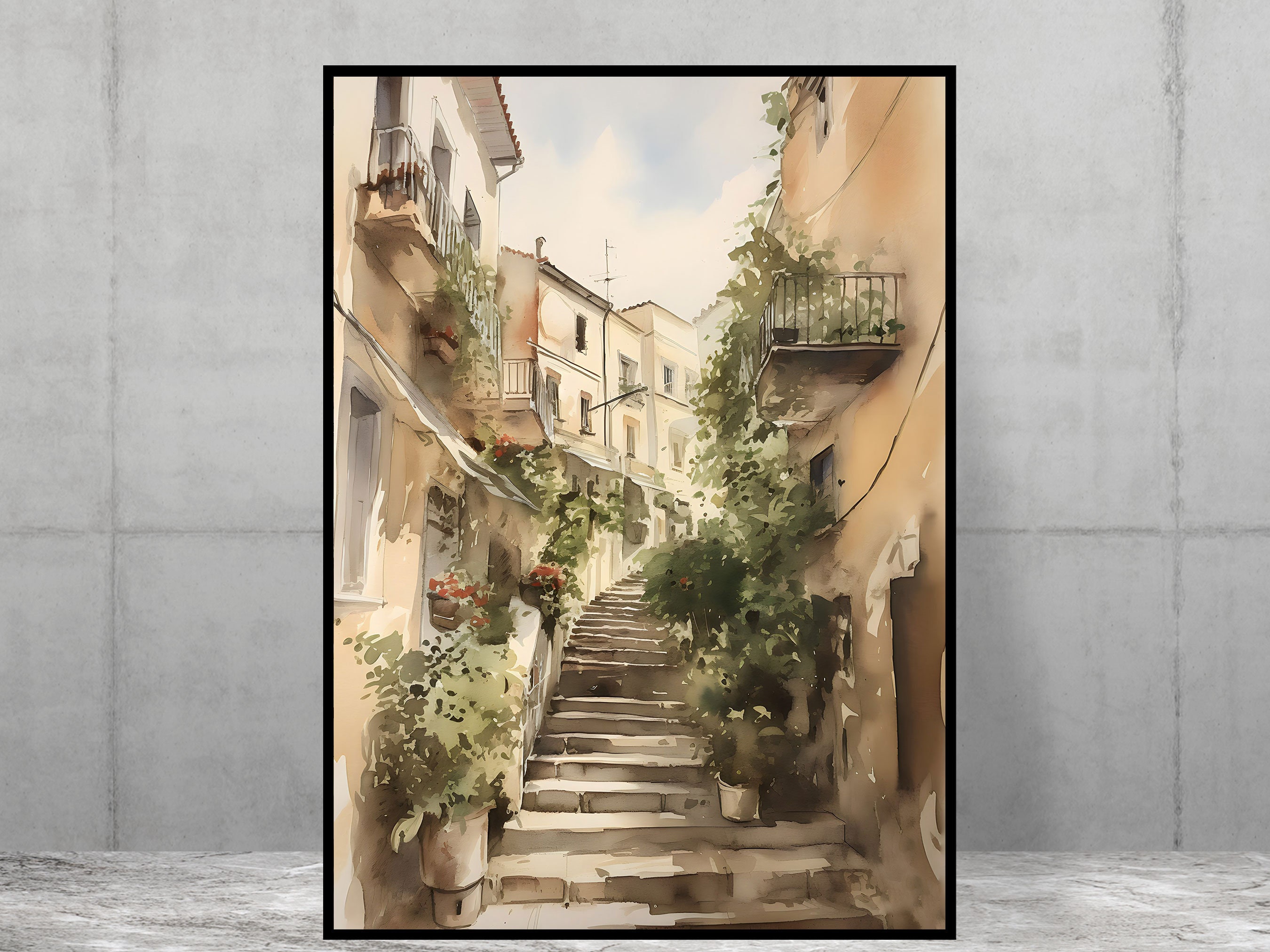 Spanish Steps scene | European scene | poster print | wall art | Stunning scenery | Home art