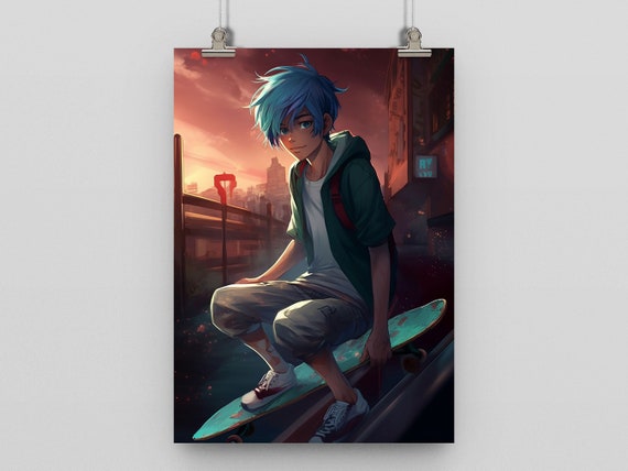 Skater Manga Anime Boy