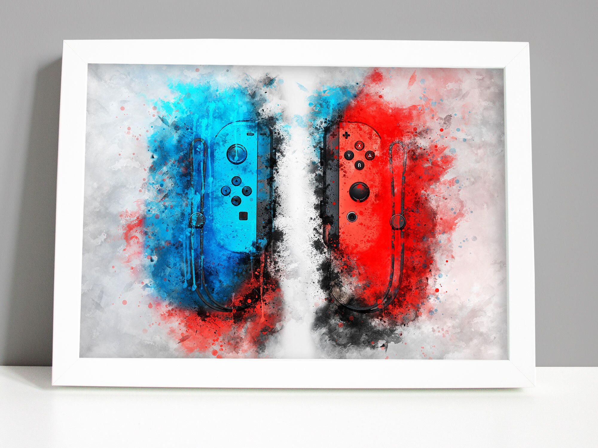 Switch Games Controller Wall Art Games Room Gaming Etsy