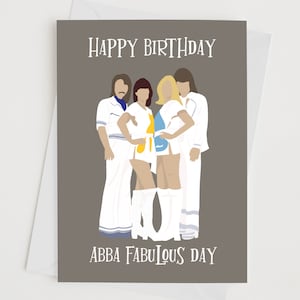 Abba Birthday card  | Personalised | Birthday Greeting Card | Abba Fan | Mamma Mia