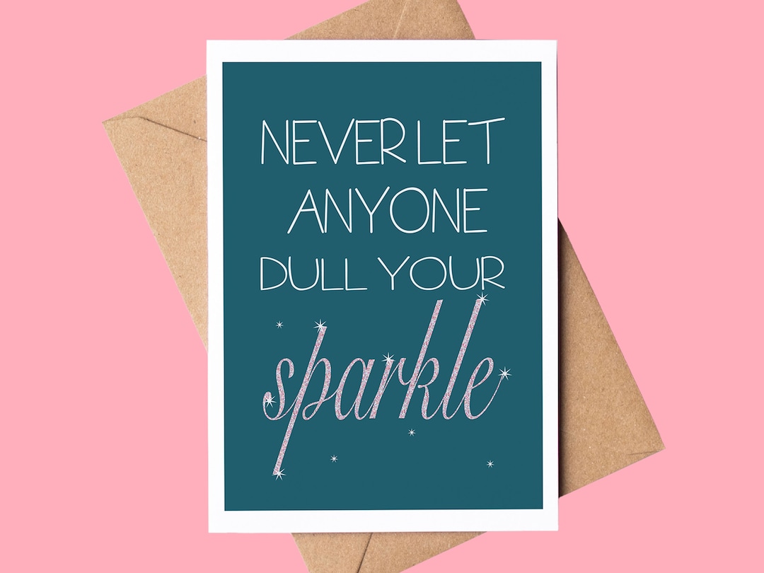 Positive Thinking Greeting Card Inspirational Quote Greeting Card Dull