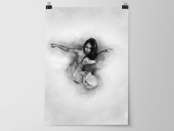 A hand-drawn pencil sketch from given single face photograph | Upwork