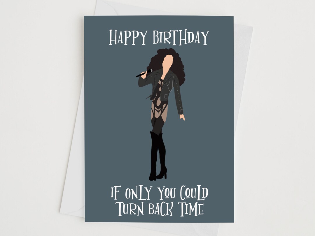 Cher Birthday Card | Personalised | Birthday Greeting Card | Cher Fan