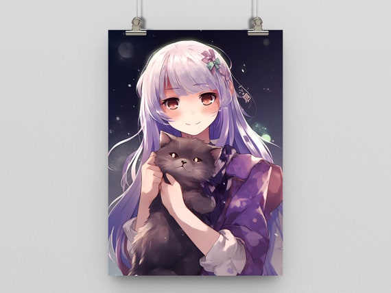 Brown haired female anime character illustration, anime, anime girls, cat  girl, original characters HD wallpaper | Wallpaper Flare