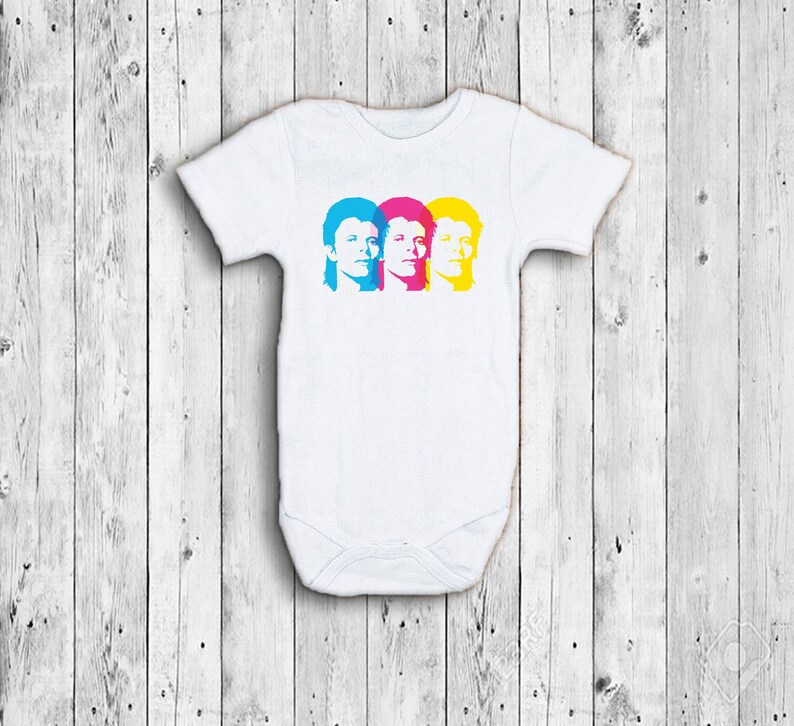 New Artist Print David Bowie Unisex Baby Grey Short Sleeve Bodysuit Infant Girl Boy Clothes Outfit Baby Shower Gift Twins Set 100/% Cotton