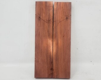 Paar luftgetrocknete afrikanische Padauk Messerwaagen, Griffwaagen, Messermacher Material, Griffrohlinge, AP1 - SOFORT LIEFERBAR