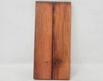 Paar luftgetrocknete afrikanische Padauk Messerwaagen, Griffwaagen, Messermacher Material, Griffrohlinge, AP6 - SOFORT LIEFERBAR