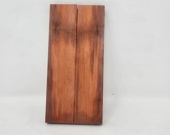 Paar luftgetrocknete afrikanische Padauk Messerwaagen, Griffschalen, Messermacher Material, Griffrohlinge, AP4 - SOFORT LIEFERBAR