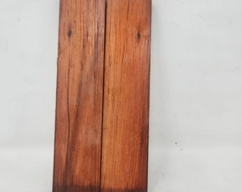 Paar luftgetrocknete afrikanische Padauk Messerwaagen, Griffschalen, Messermacher Material, Griffrohlinge, AP7 - SOFORT LIEFERBAR