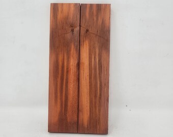Paar luftgetrocknete afrikanische Padauk Messerwaagen, Griffwaagen, Messermacher Material, Griffrohlinge, AP3 - SOFORT LIEFERBAR