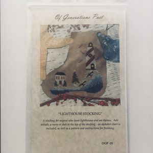Lighthouse Stocking - Cross-Stitch Kit by Of Generations Past - Limited Edition 2012