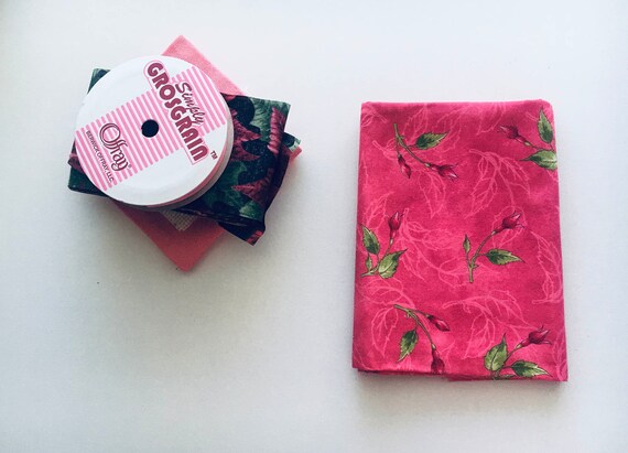 Kit De Patchwork POINSETTIA Par Maywood Studios, 9 Impressions, 9 Yards + Motif