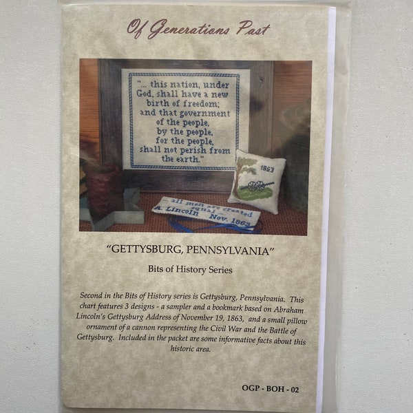 Gettysburg Cross Stitch Etsy