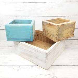 Wooden Planter Box, Mason Jar Centerpiece, Rustic, Wedding Centerpiece, Square Wood Planter Box, Window Box, Succulent Box