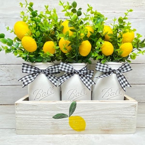 Lemon Centerpiece, Lemon Kitchen Decor, Lemon Bridal Shower, Lemon Weddings, Lemon Home Decor, Lemon Gift