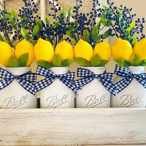 Lemon Centerpiece, Lemon Kitchen Decor, Lemon Bridal Shower, Lemon Home Decor, Lemon Wedding Centerpiece