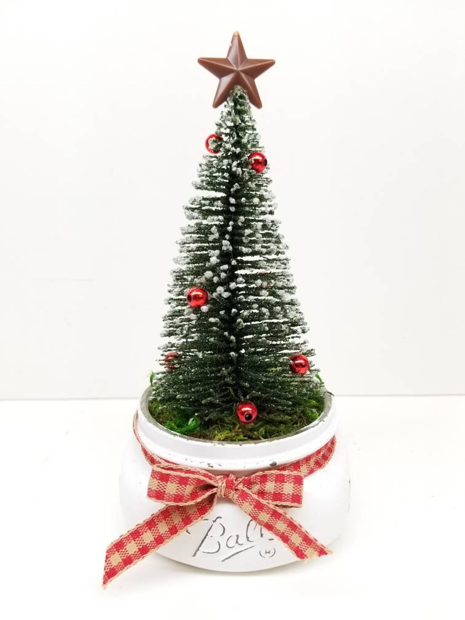 Mini árbol de Navidad regalo de Navidad árboles de cepillo Etsy