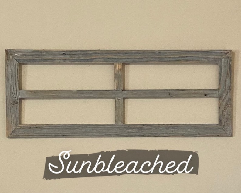 Reclaimed Wood Window Frame: Farmhouse Wall Decor imagem 3