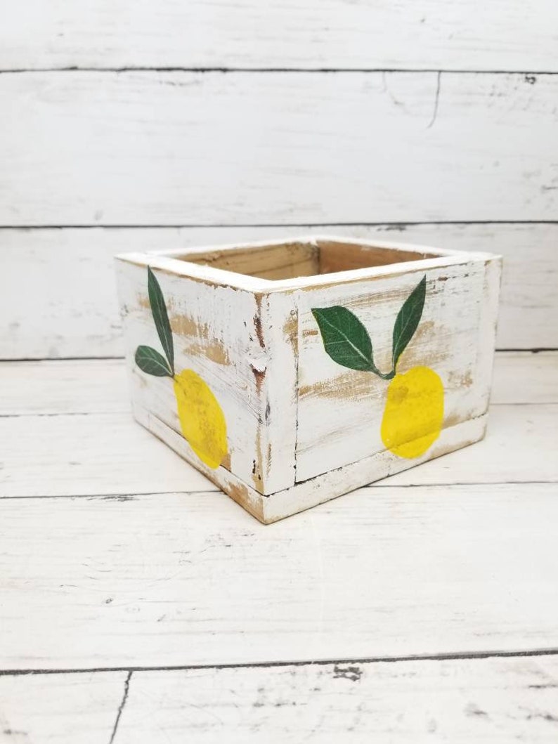 Lemon Centerpiece Lemon Kitchen Decor Rustic Kitchen Decor Etsy