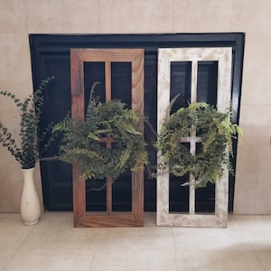Farmhouse Wall Decor, Bedroom Wall Decor, Window Frame, Window Wall Decor, Rustic Wall Decor, Antique Window Frame