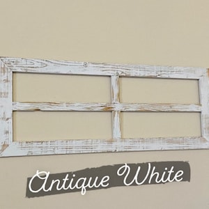 Reclaimed Wood Window Frame: Farmhouse Wall Decor