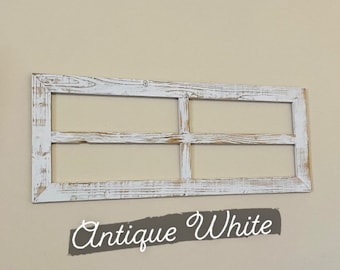 Farmhouse Wall Decor, Wooden Window Wall Decor, Antique Window Frame, Rustic Wall Decor, Farmhouse Window Frame