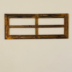 Reclaimed Wood Window Frame: Farmhouse Wall Decor imagem 4