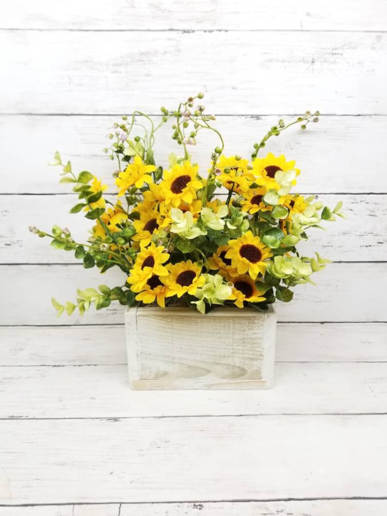 Sunflower Centerpiece Farmhouse Sunflower Decor Sunflower image 0